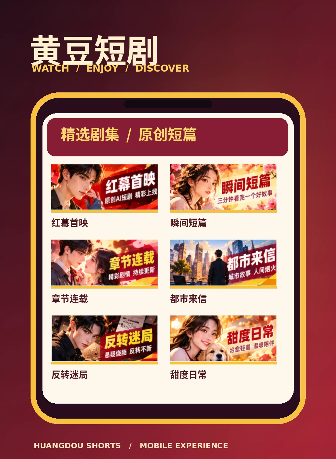 移动剧场红黄视觉
